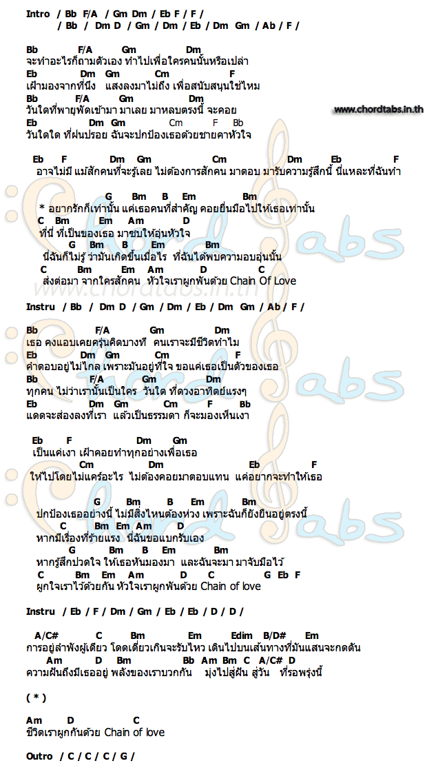 คอร์ด Chain Of Love CGM48