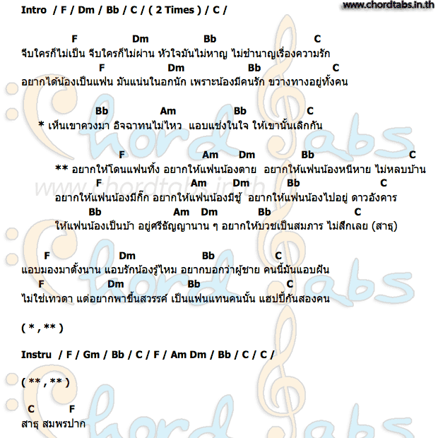 คอร์ด แช่งให้เขาเลิกกัน นายคเชนทร์