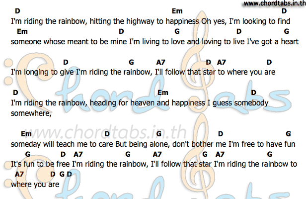 คอร์ด Riding_The_Rainbow Weiseman