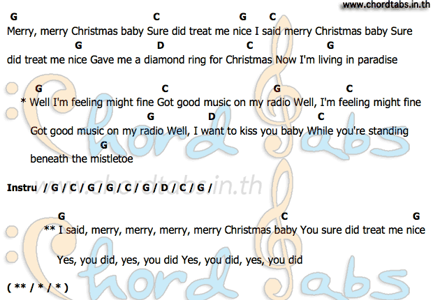 คอร์ด Merry_Christmas_Baby Elvis presley