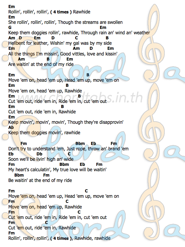 คอร์ด Searchin' The Coasters