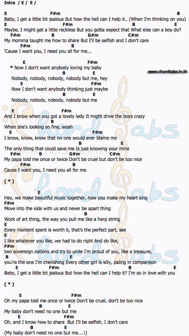 คอร์ด Nobody_But_Me Michael Buble