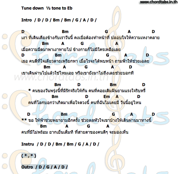 คอร์ด คนของวันพรุ่งนี้ ตั้กแตน ชลดา