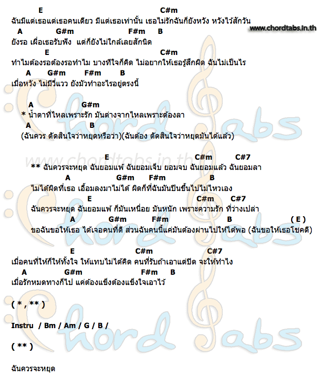 คอร์ด แข็งใจ น้ำเย็น