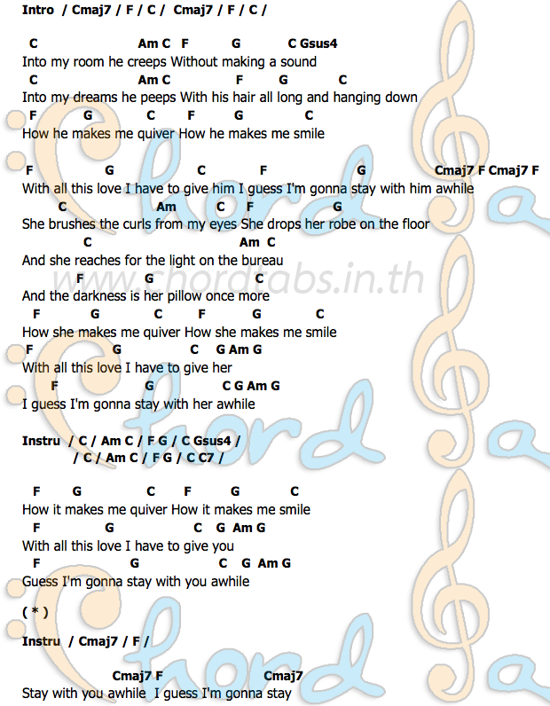 คอร์ด Stay_Awhile The Bells