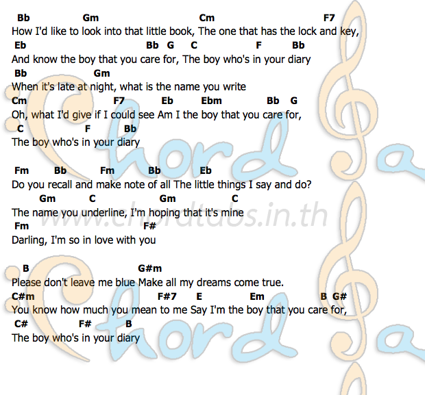 คอร์ด The_Diary Neil Sedaka