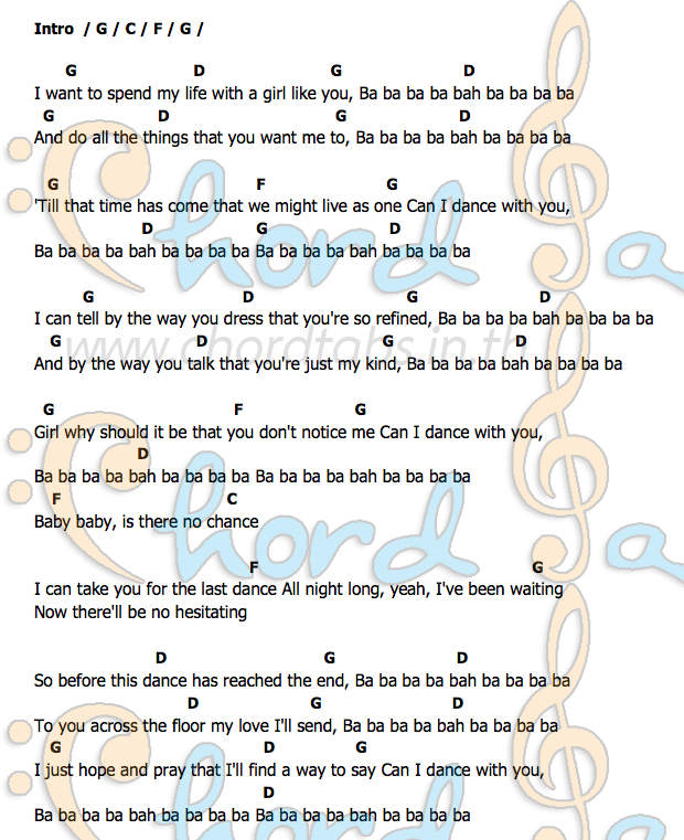 คอร์ด With a Girl Like You The Troggs