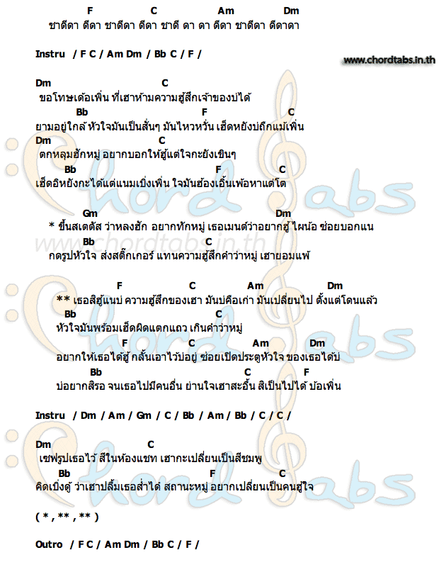 คอร์ด ฮู้แนบ่ ฮันนี่ นิชาดา