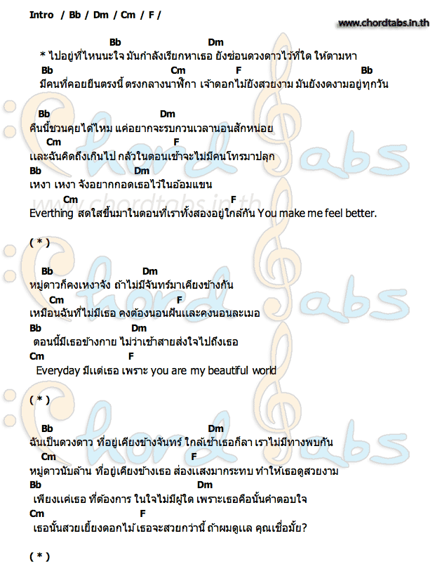 คอร์ด เจ้าดอกไม้ Ft.SLOWVXNZ PONWP x IMARM
