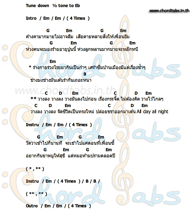 คอร์ด วางลง BENNETTY