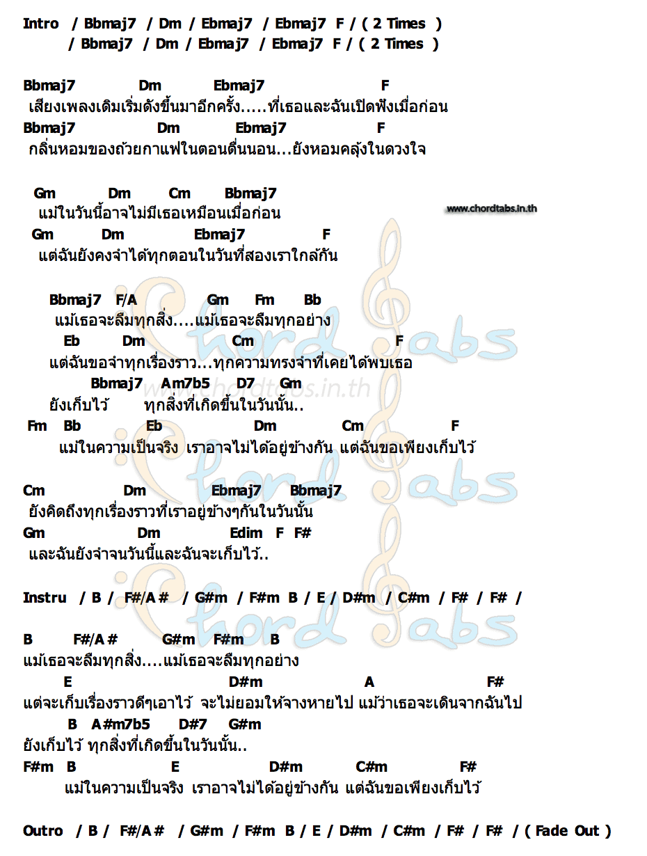 คอร์ด ไม่ยอมให้หายไป Two Minds