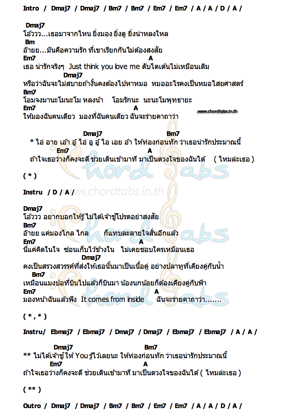 คอร์ด คาถา Office Man
