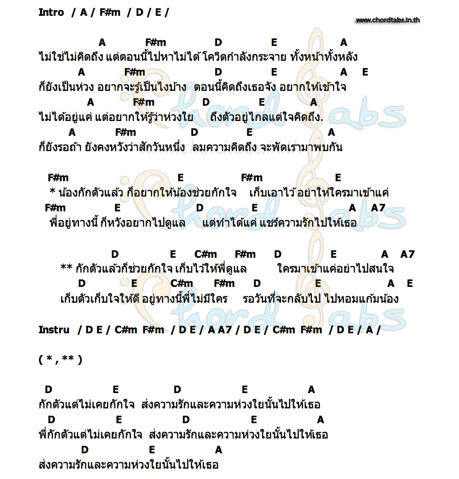 คอร์ด กักตัวกักใจ เอ็ม อลงกรณ์
