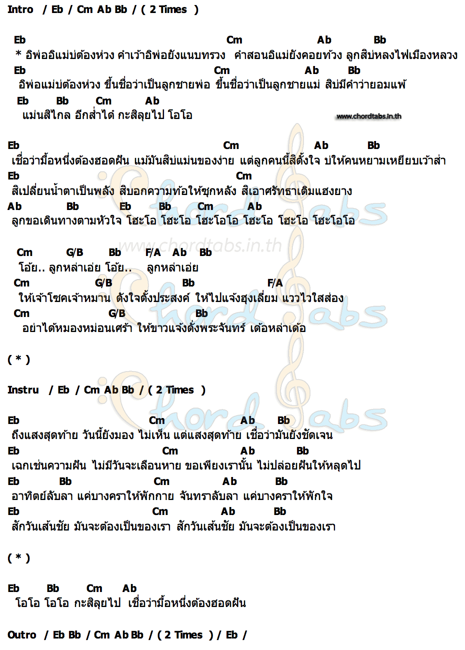 คอร์ด อิพ่อ อิแม่ KO DADDY x โจ ยมนิล x ราตรี ศรีวิไล