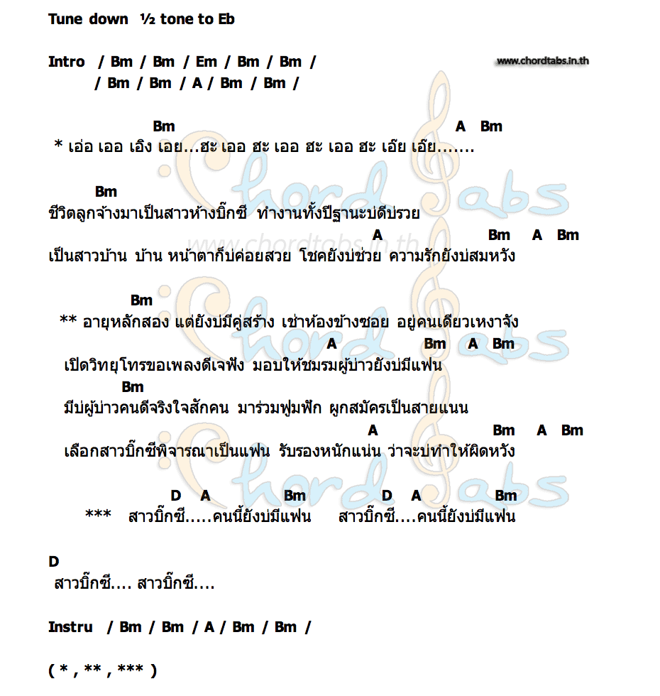 คอร์ด สาวบิ๊กซี จินตหรา