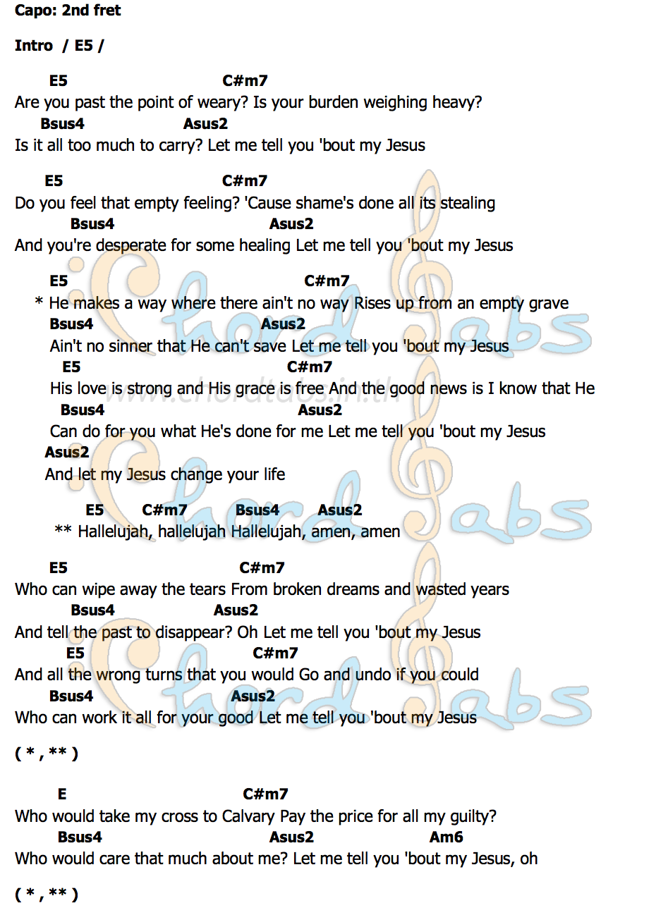 คอร์ด My Jesus Acoustic Live Anne Wilson feat. Matthew West