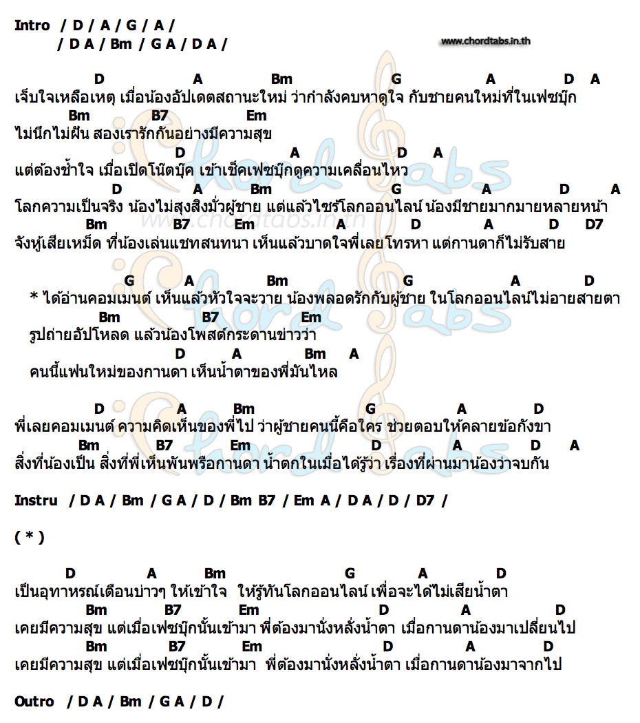 คอร์ด ต้นเหตุที่เฟซบุ๊ก ป๊อบ ปฐมพงษ์