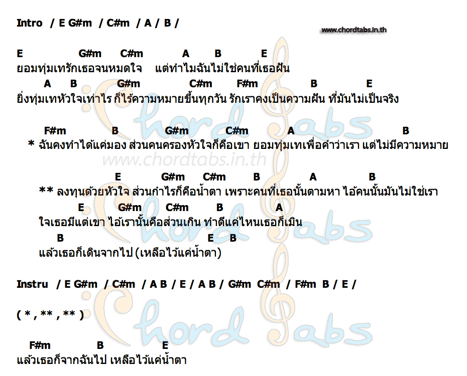 คอร์ด ลงทุนด้วยหัวใจ มอส ดีเซล