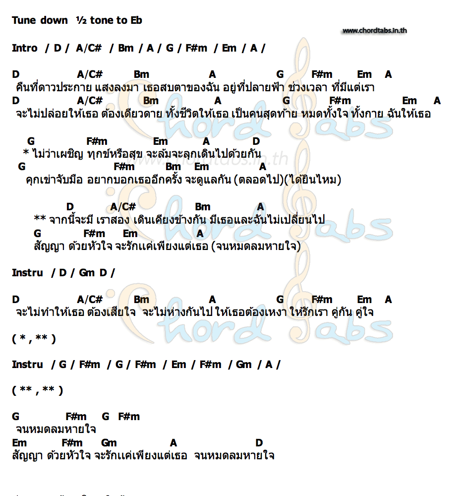 คอร์ด คู่สมรส อุ้ม กศิญา ft ต้อง คาราเมล
