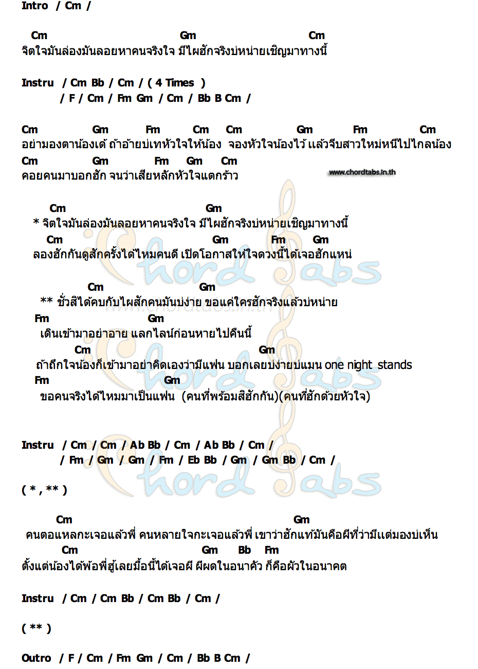 คอร์ด ขอคนพร้อมฮัก นุ่น นนท์ธิญา แปดแสนซาวด์