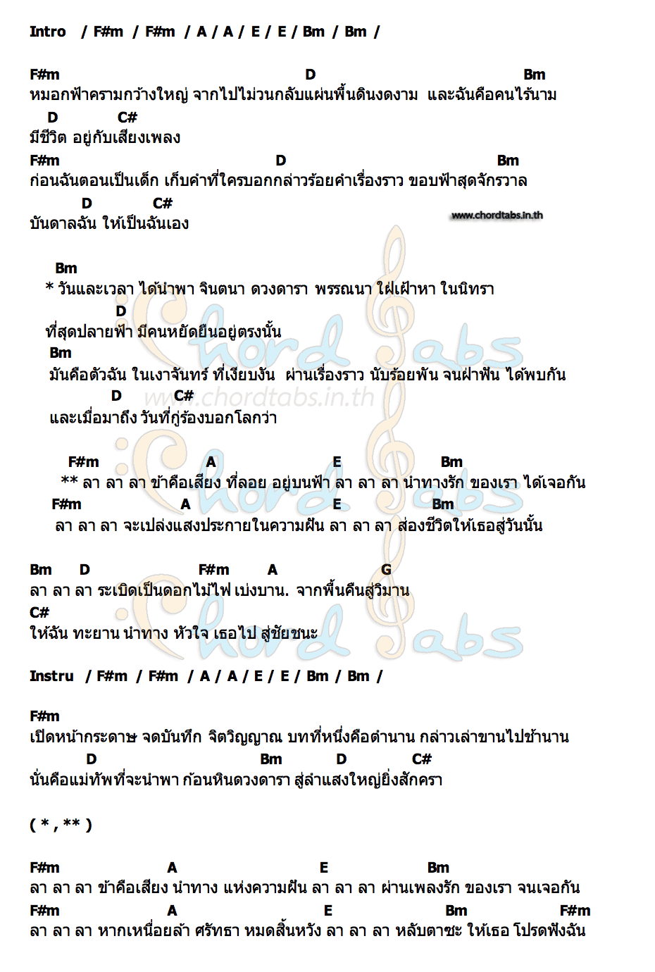 คอร์ด แม่ทัพ IF YOU JUMP I JUMP