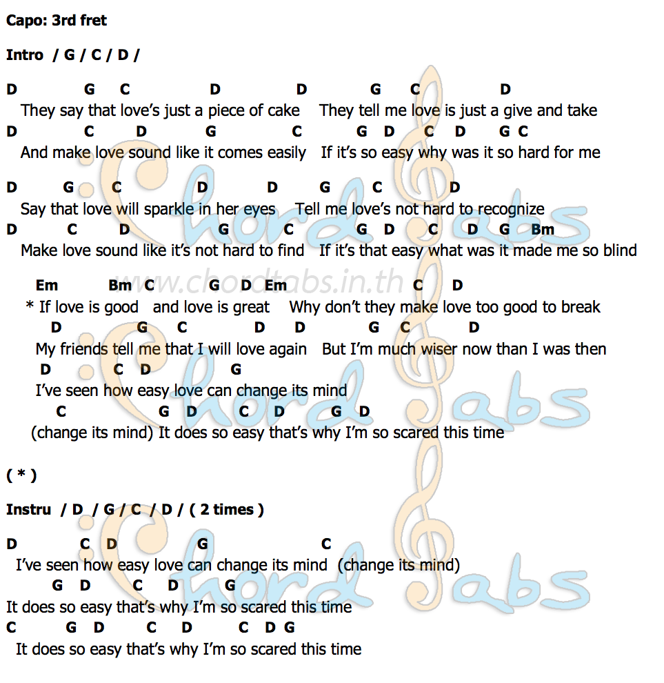 คอร์ด If Its So Easy Bellamy Brothers