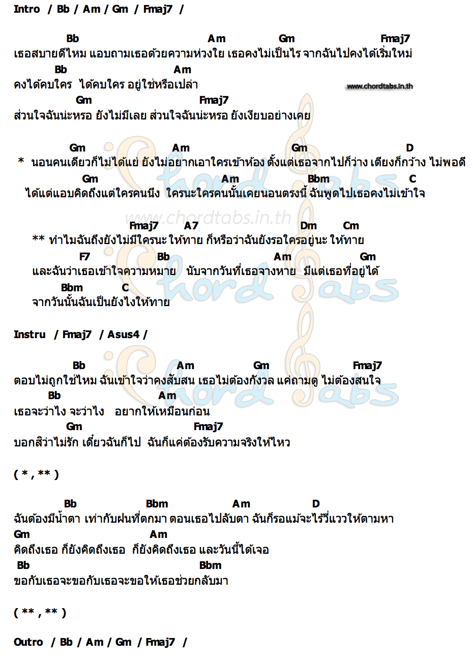 คอร์ด ให้ทาย KOH NIPHON