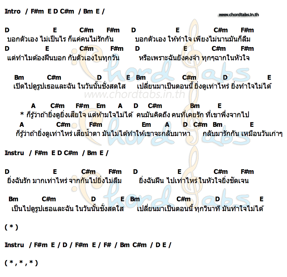 คอร์ด ดูให้ตาแฉะ (Resemble) Threesome