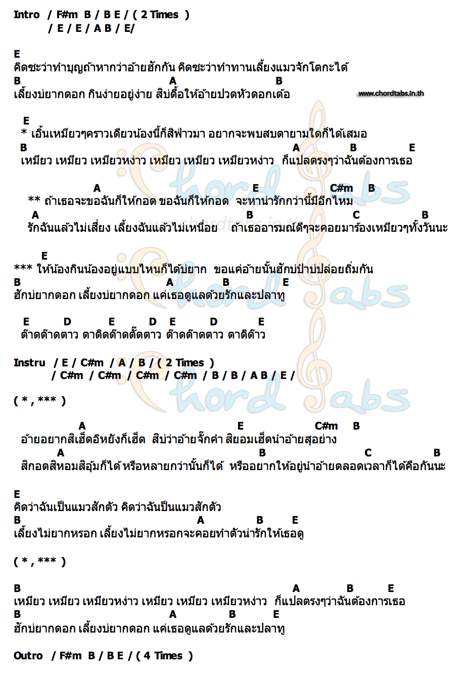 คอร์ด ด้วยรักและปลาทู2021 MISS ESAN