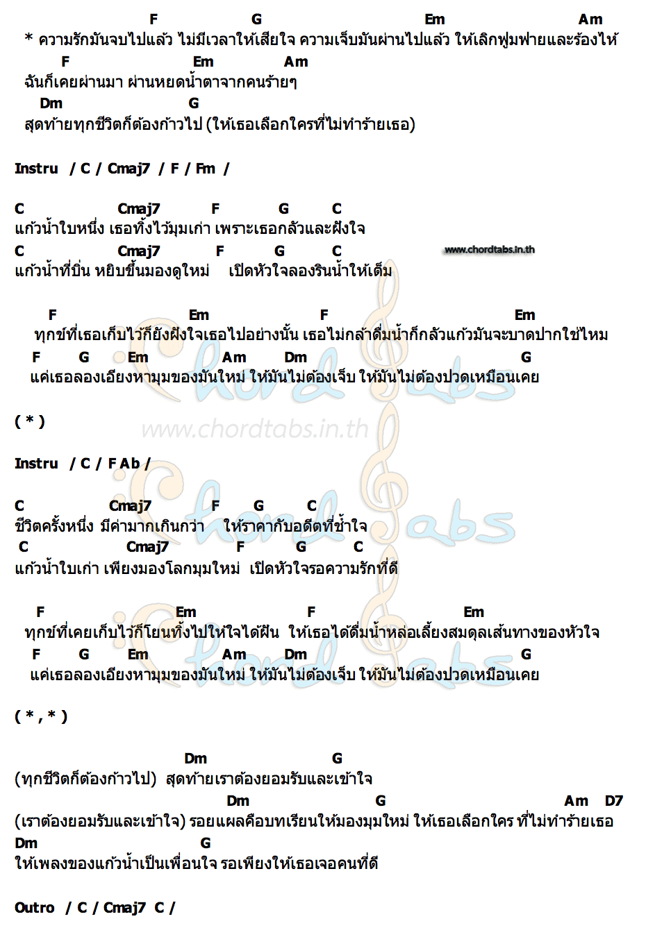 คอร์ด ดร. แก้วน้ำ DOCTORJiNK