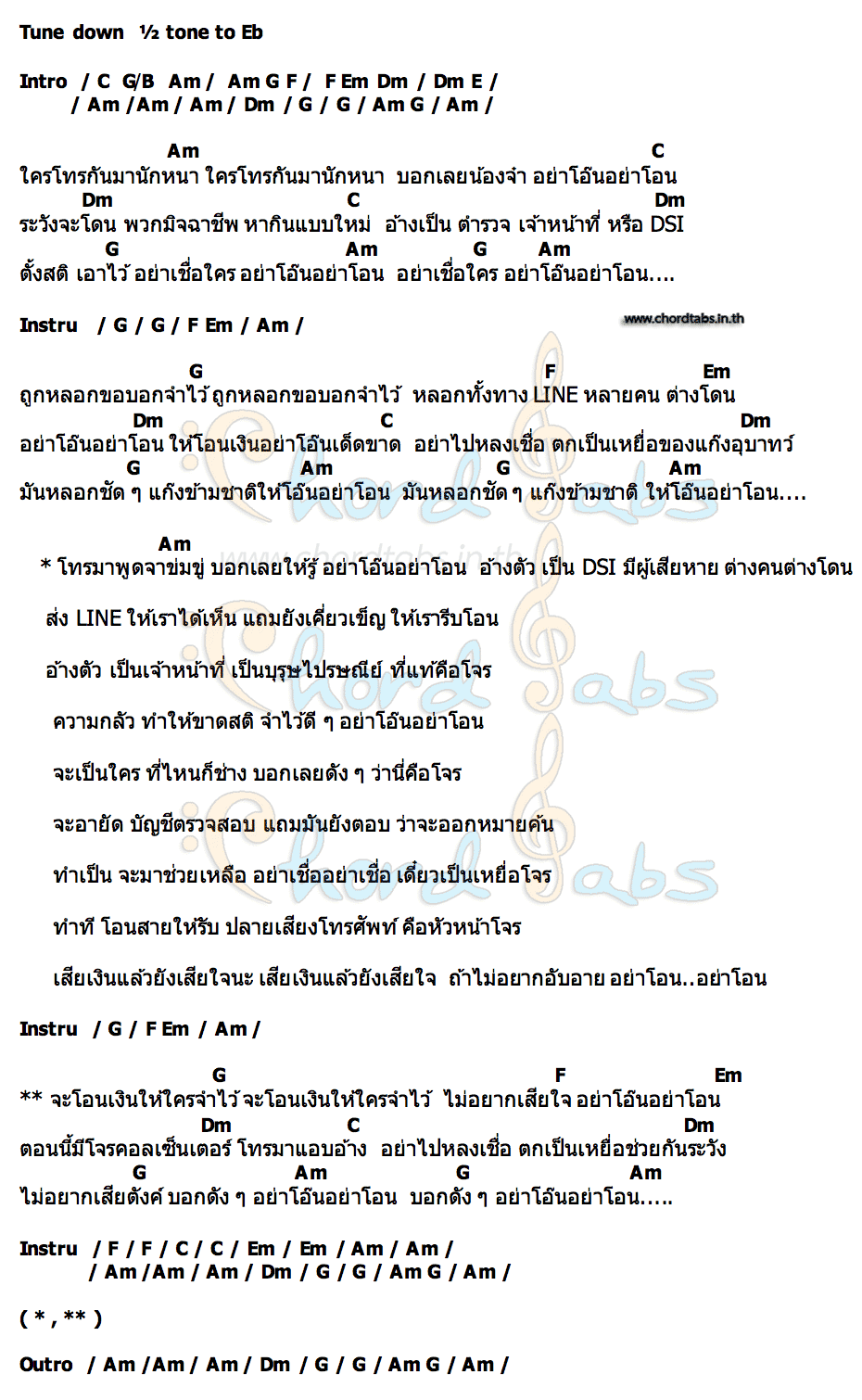 คอร์ด อย่าโอน กรมสอบสวนคดีพิเศษ(DSI) x อี๊ด โปงลางสะออน x ลำไย ไหทองคำ