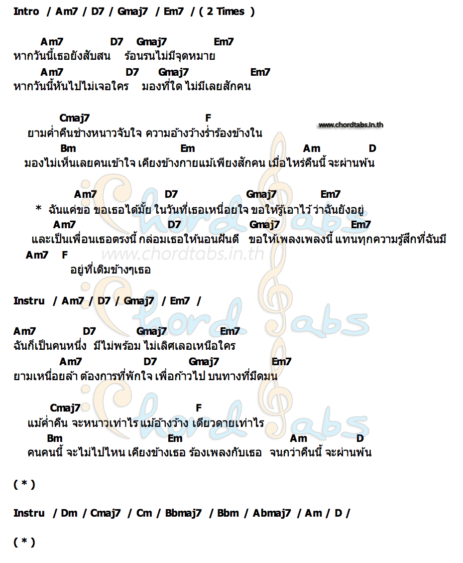คอร์ด ที่เดิมข้างๆเธอ TOPABILITY