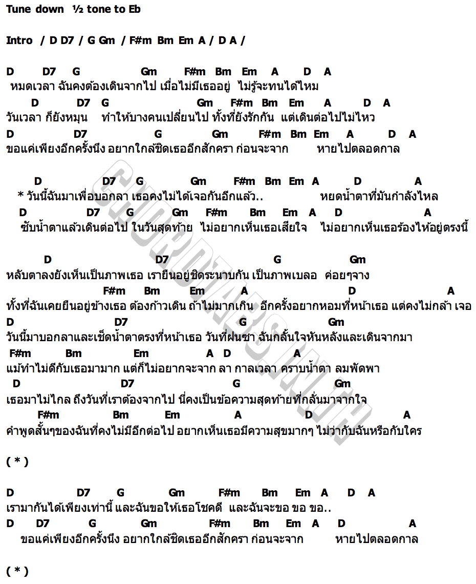 คอร์ด มาบอกลา TheMoon