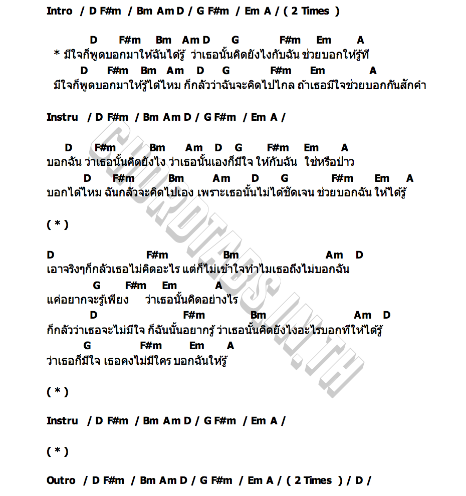 คอร์ด มีใจก็พูดมา thekantk x NDGX