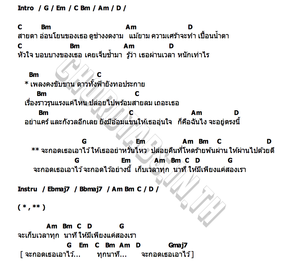 คอร์ด จะกอดเธอเอาไว้ Porkeeper
