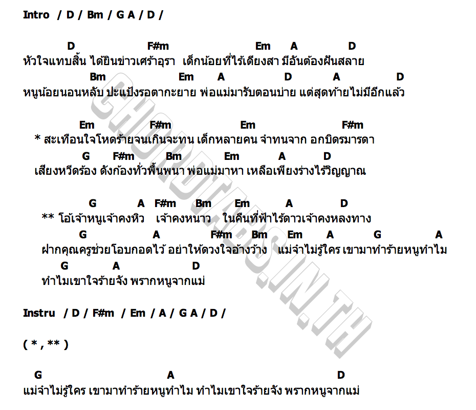 คอร์ด ทำร้ายหนูทำไม (6 ตุลาคม 2565) พี่หลวงกาโตะ
