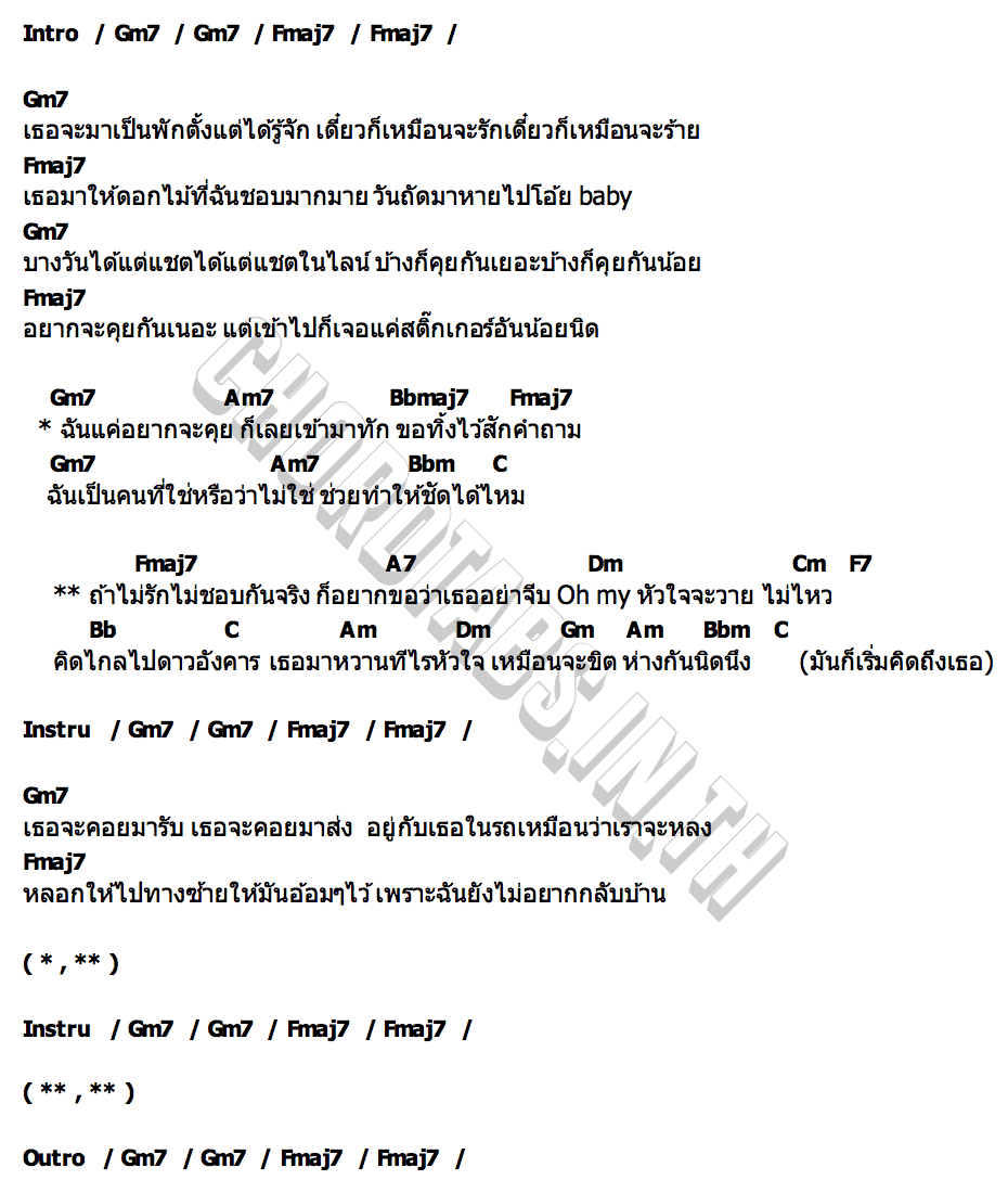 คอร์ด ใจวาย Pipim