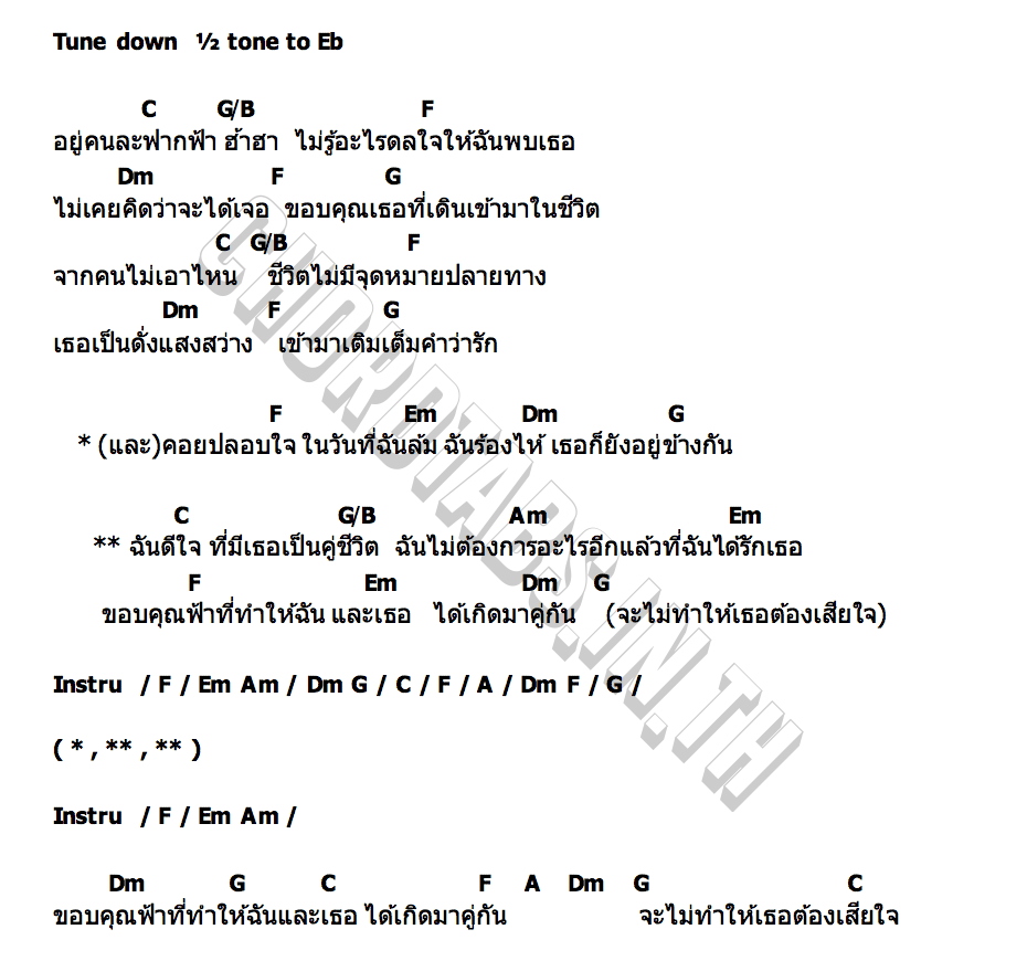 คอร์ด แค่มีเธอ (คู่ชีวิต) Many