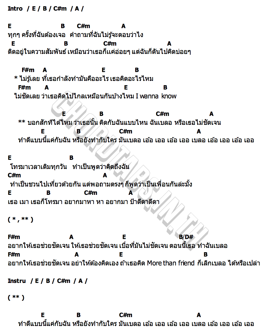 คอร์ด เบลอ (Blur) NATTY