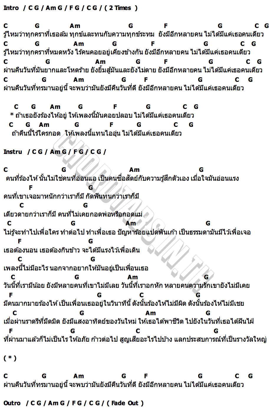 คอร์ด ไม่ได้มีแค่เธอคนเดียว เต้ย ณัฐพงษ์