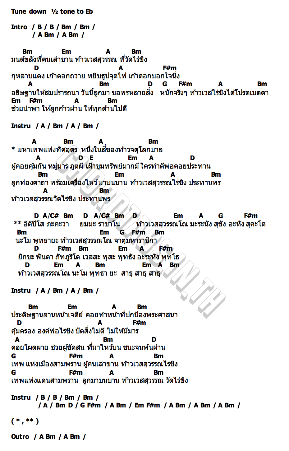 คอร์ด ขอพรท้าวเวสสุวรรณวัดไร่ขิง แอ้ม ชลธิชา