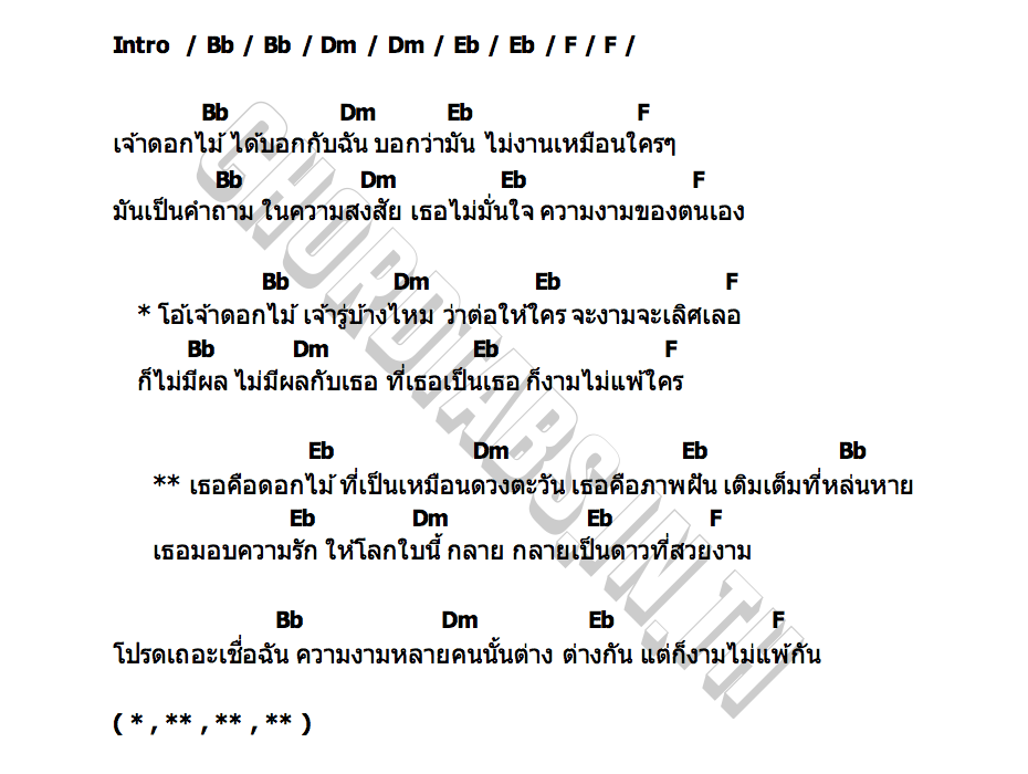 คอร์ด เจ้าดอกไม้ เดอะเบนท์ลีย์