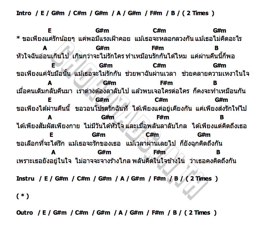 คอร์ด ช่วยพาฉันผ่านเวลา วสันต์17