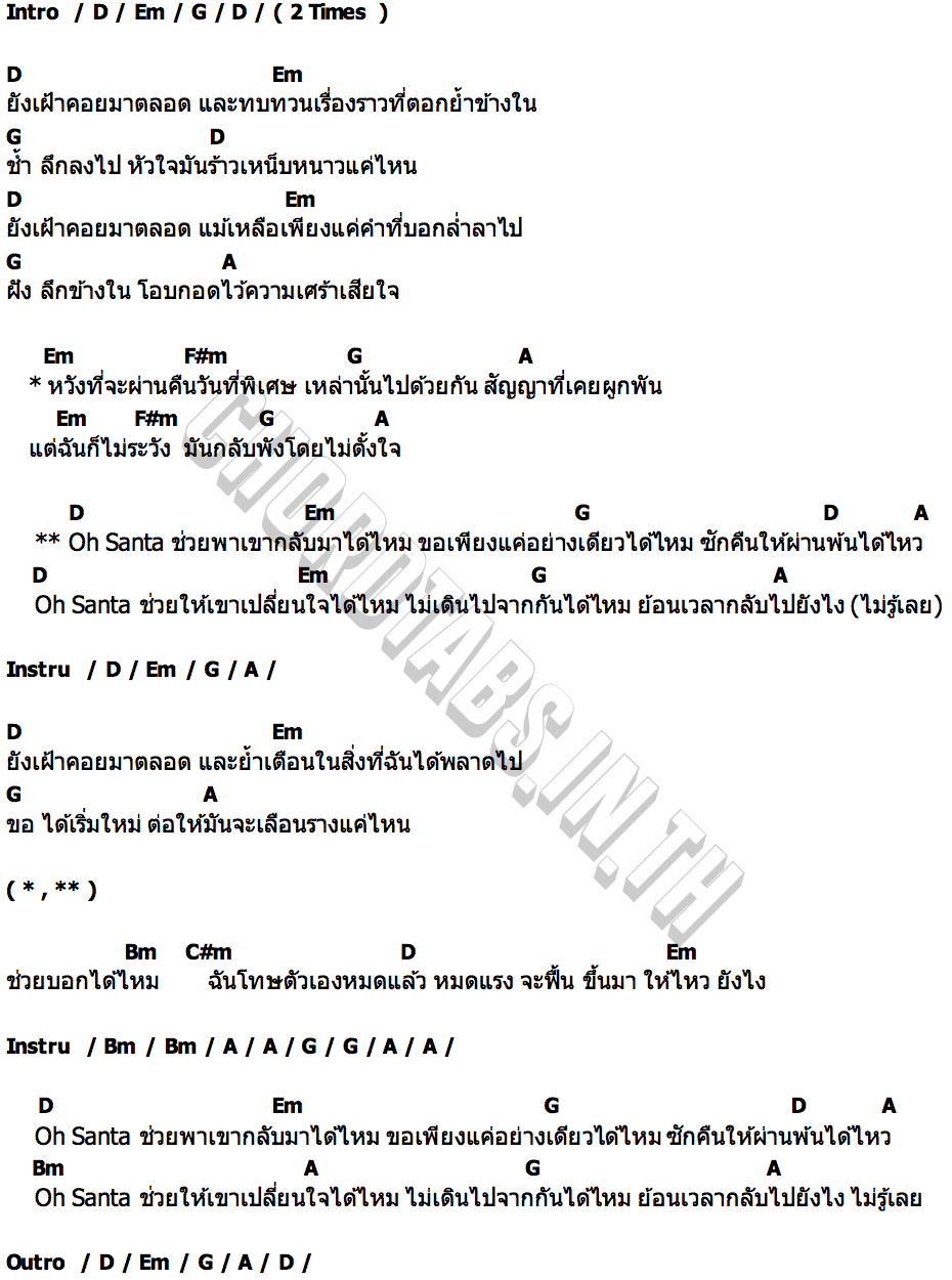 คอร์ด Lonely Christmas Bookiezz