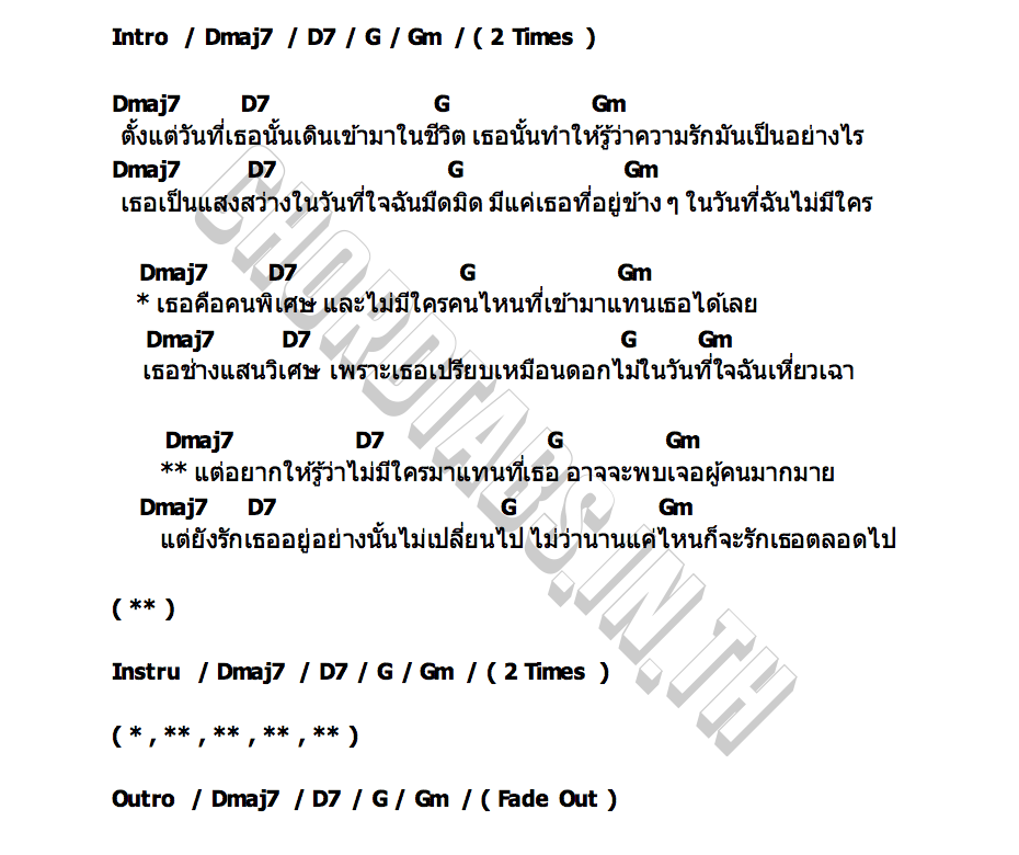 คอร์ด คนพิเศษ (Special one) PILLOW
