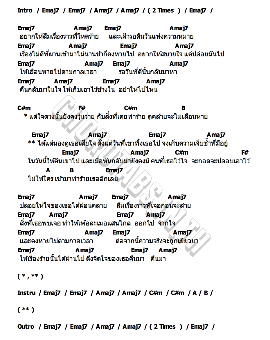 คอร์ด ปลอบ Sept & March