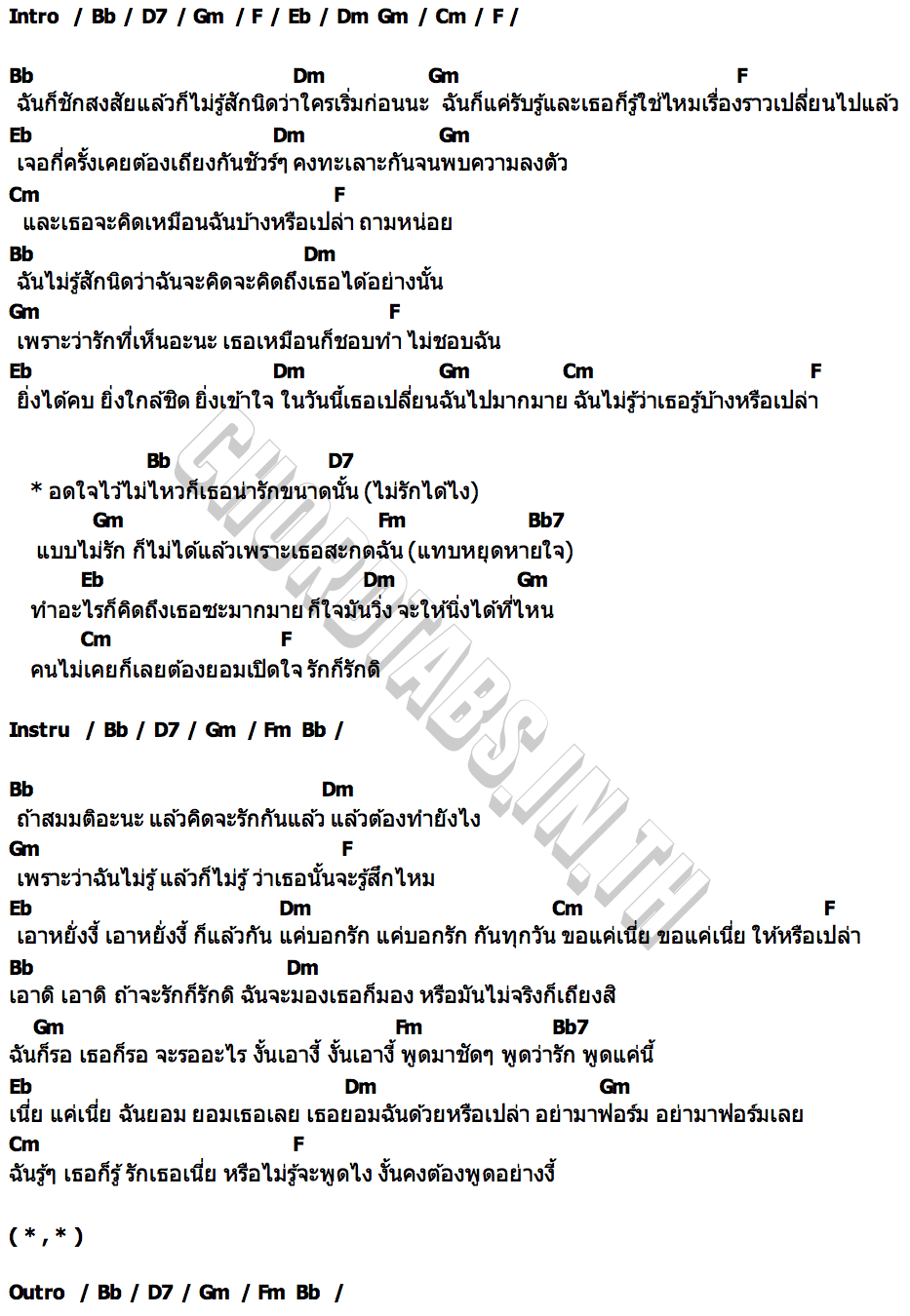 คอร์ด รักก็รักดิ (Love is Love) Zee NuNew