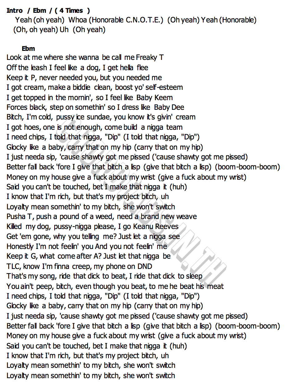 คอร์ด TiaCorine Freaky T