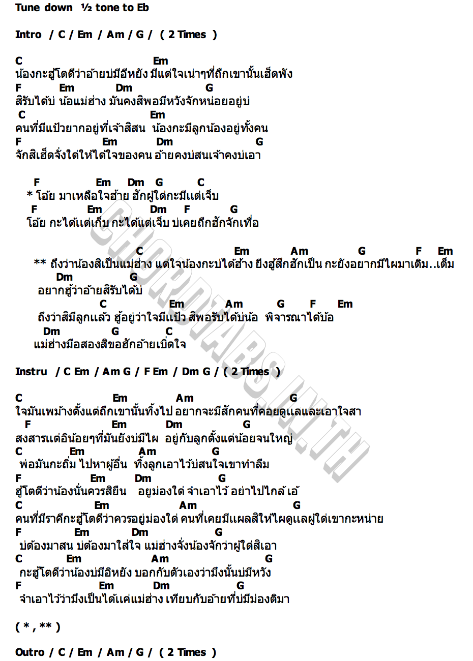 คอร์ด แม่ฮ้าง RLIN x MIW