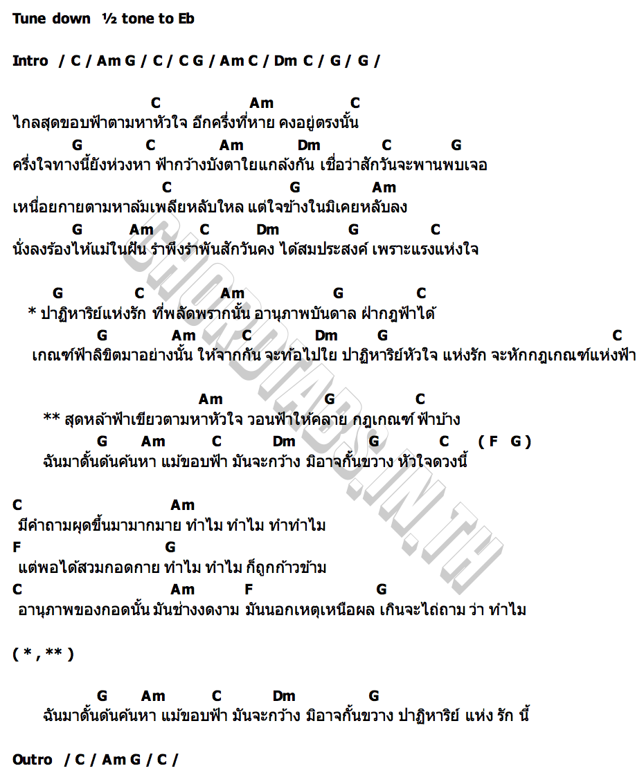 คอร์ด ปาฏิหาริย์แห่งรัก อีเต้ยอีจัน